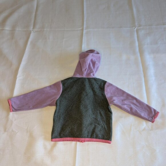 The North‎ Face Girls Fleece Full Zipp Jacket In Purple Gray Pink - Picture 9 of 9